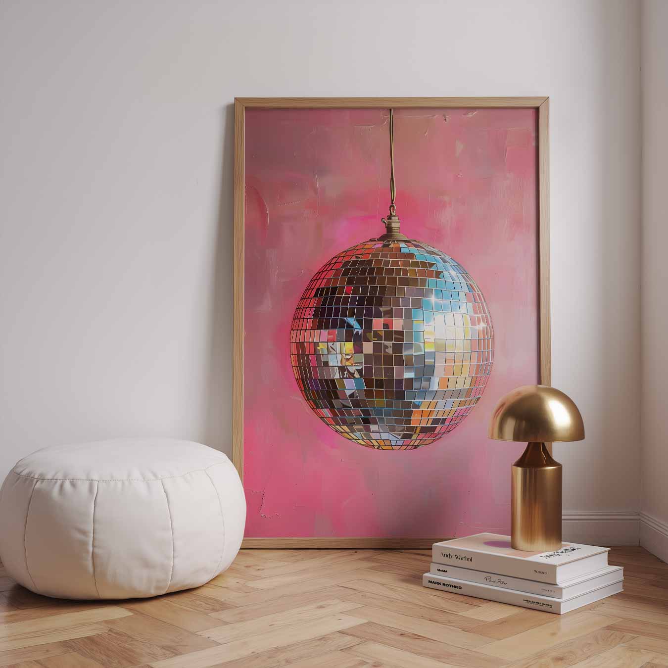 Sprankelende Discobal Poster-WallArtistic