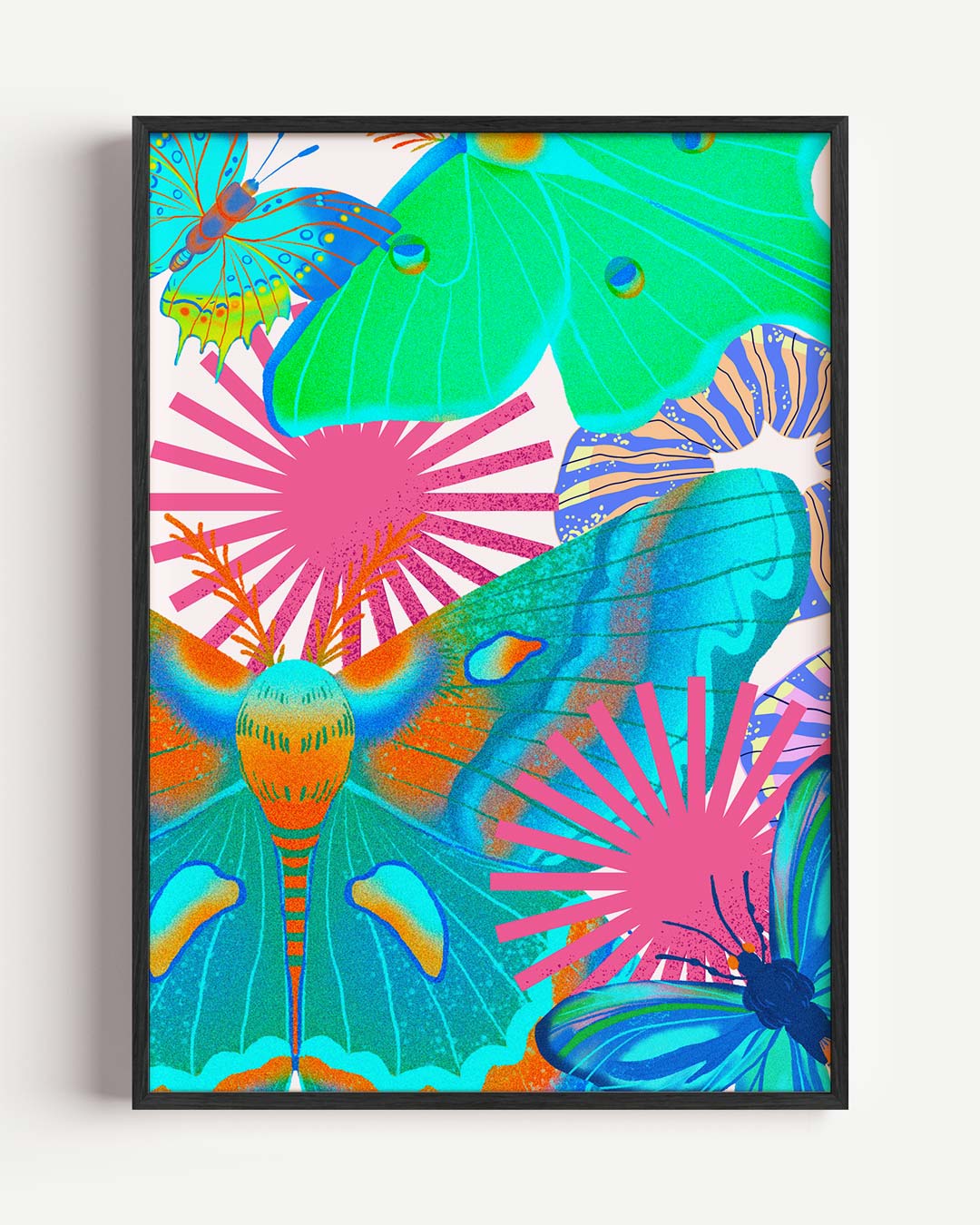 Kleurrijke Vlinders Poster-WallArtistic