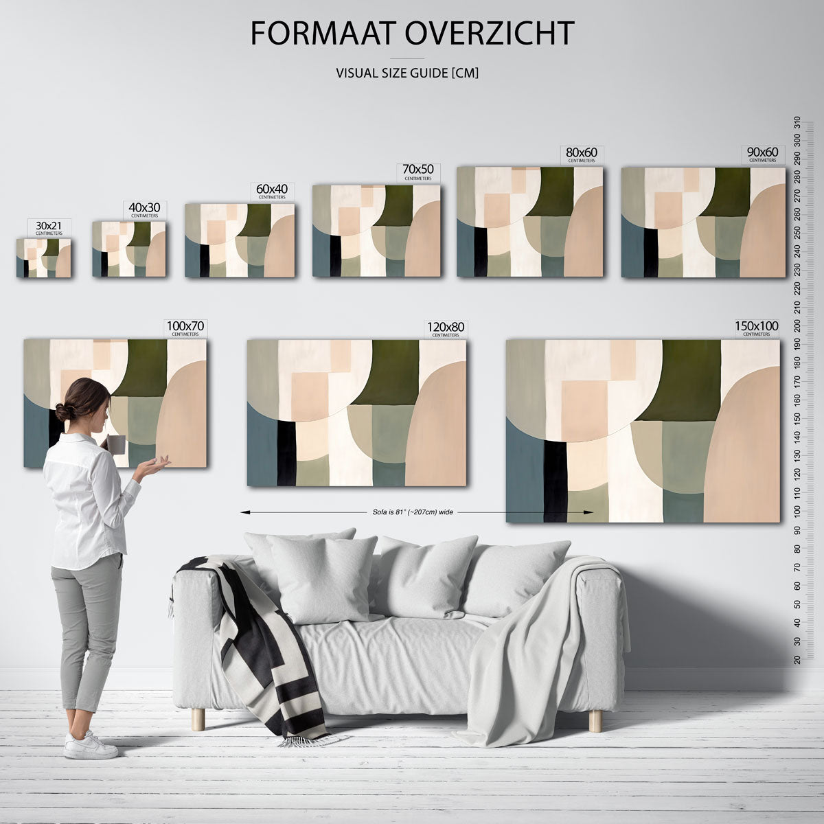 Abstracte vormen Poster