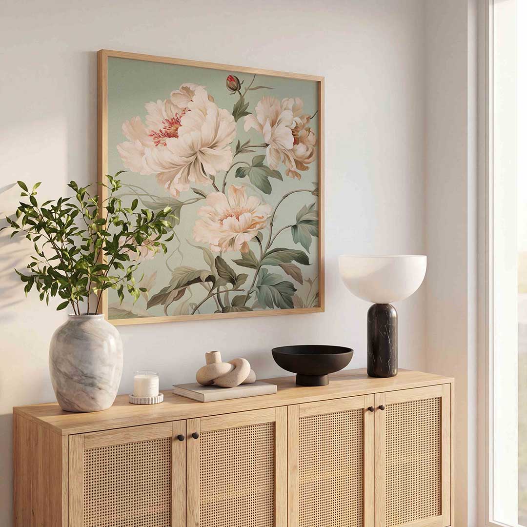Bloemen en bladeren Poster