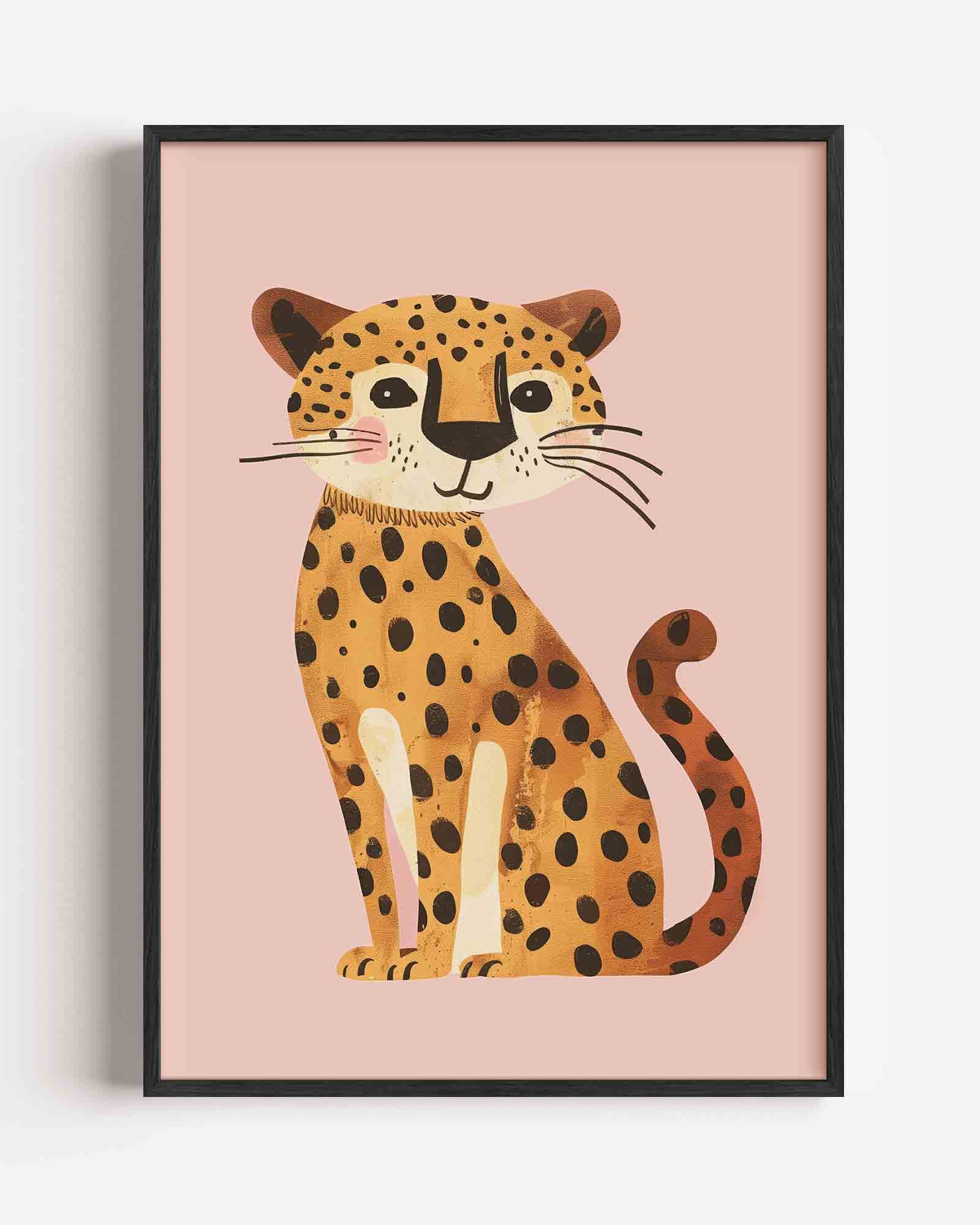 Schattige luipaard Poster