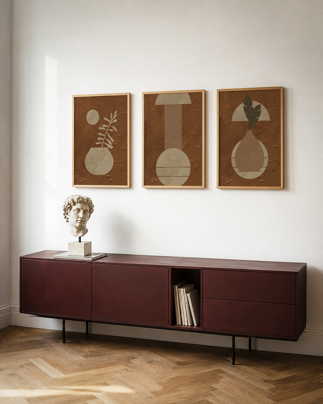Organische vormen Posterset