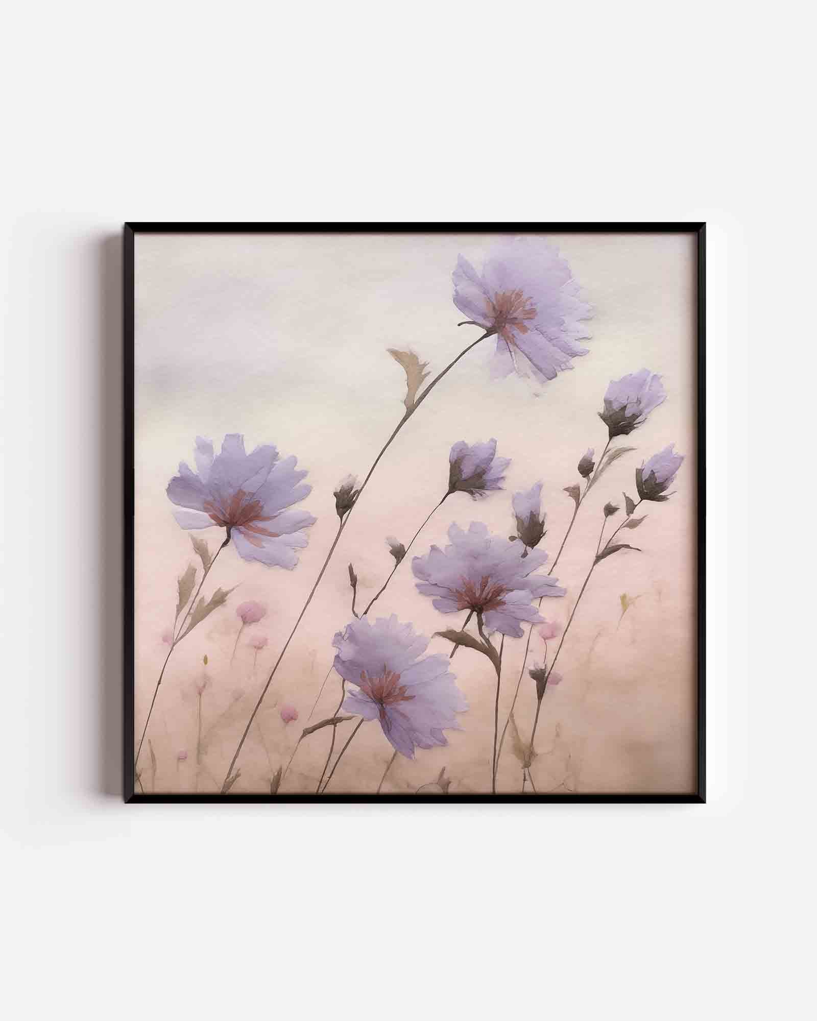 Bloemen in zachte tinten Poster