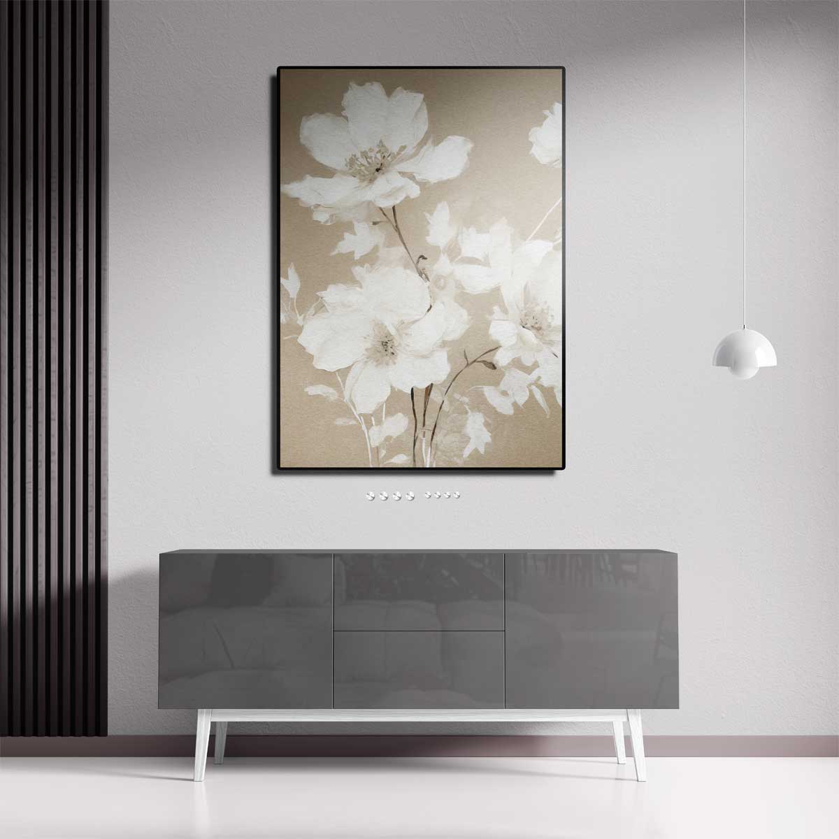 Sereen Bloemenveld Kunstwerk-canvas-dibond-plexiglas-wanddecoratie-WallArtistic