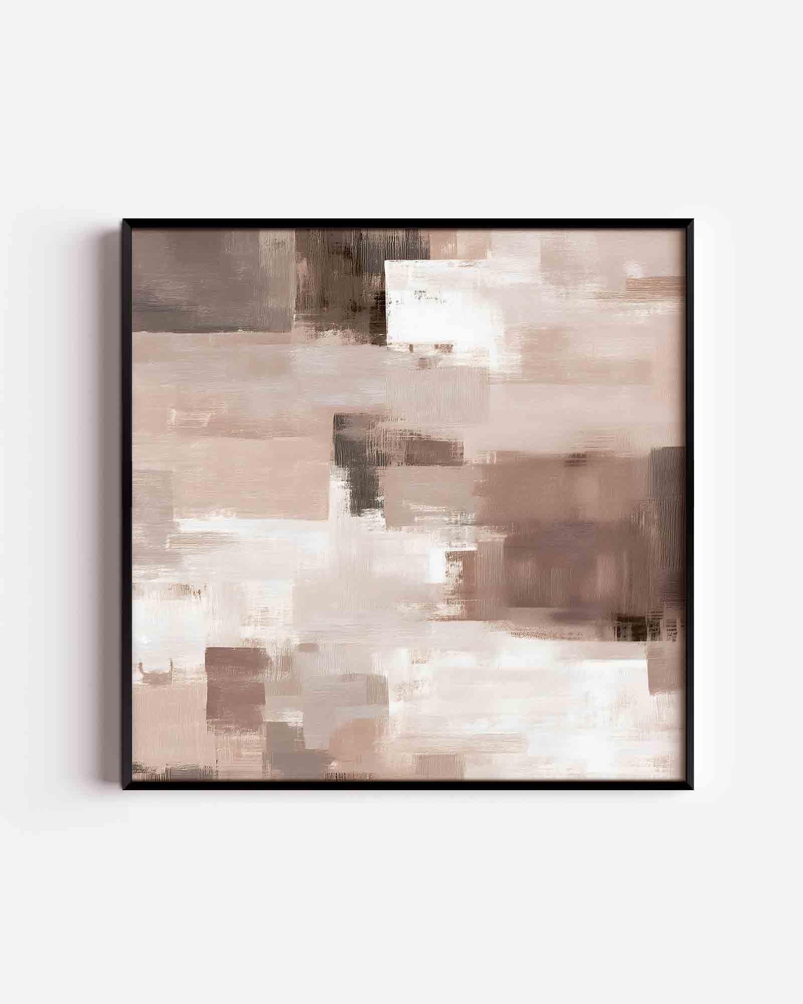 Abstracte beige compositie Poster