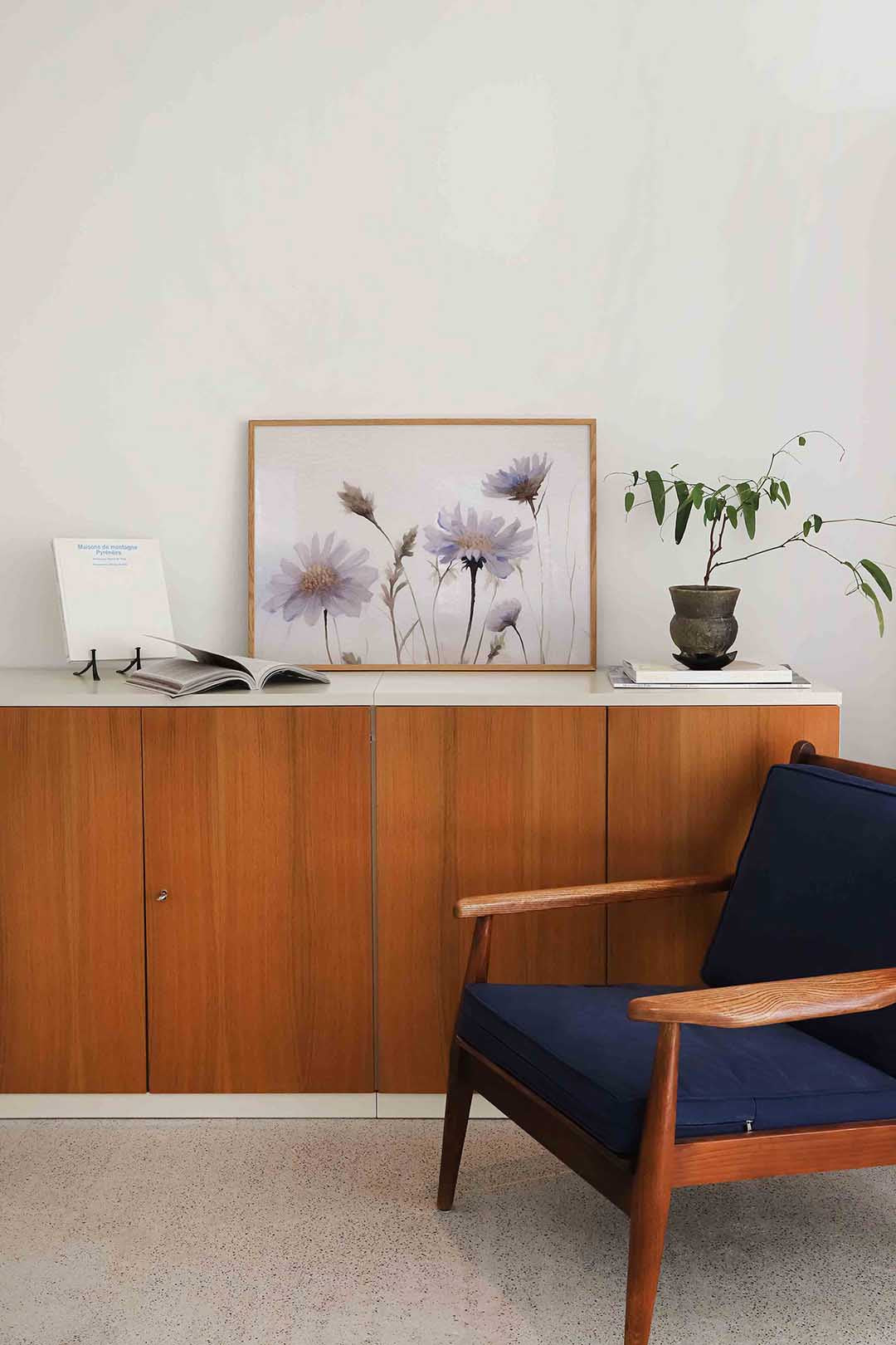 Bloemen in zachte tinten Poster