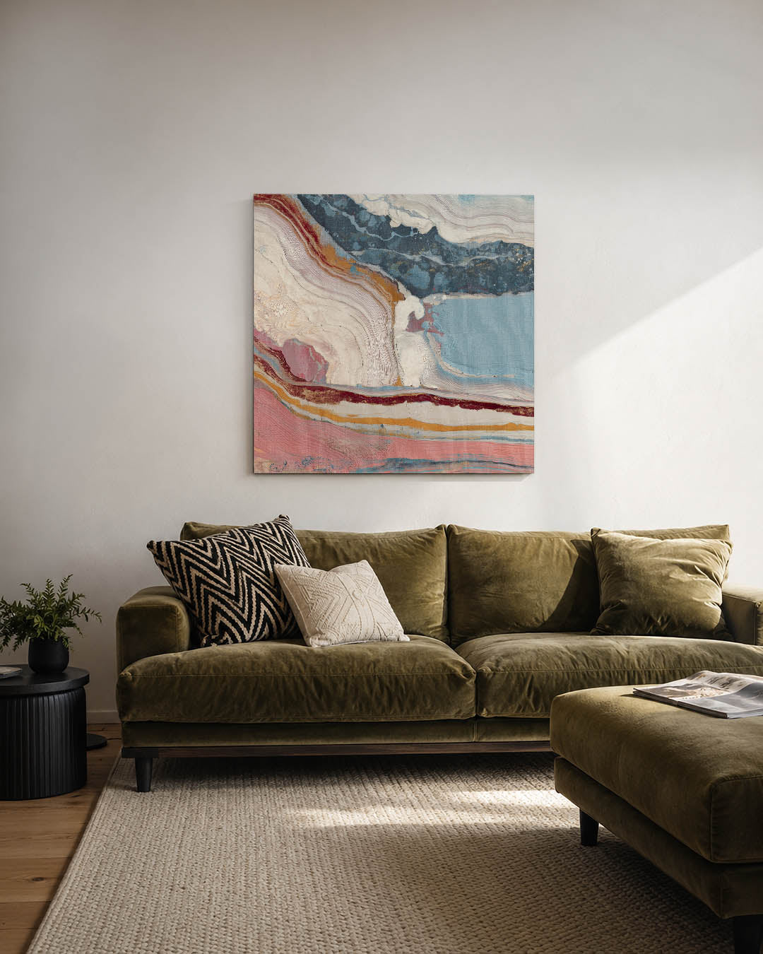 Organische kleurencompositie Kunstwerk