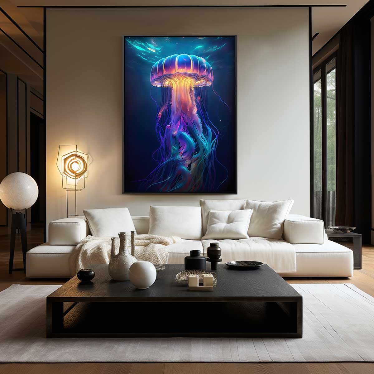 Betoverende Medusakunst Kunstwerk-canvas-dibond-plexiglas-wanddecoratie-WallArtistic