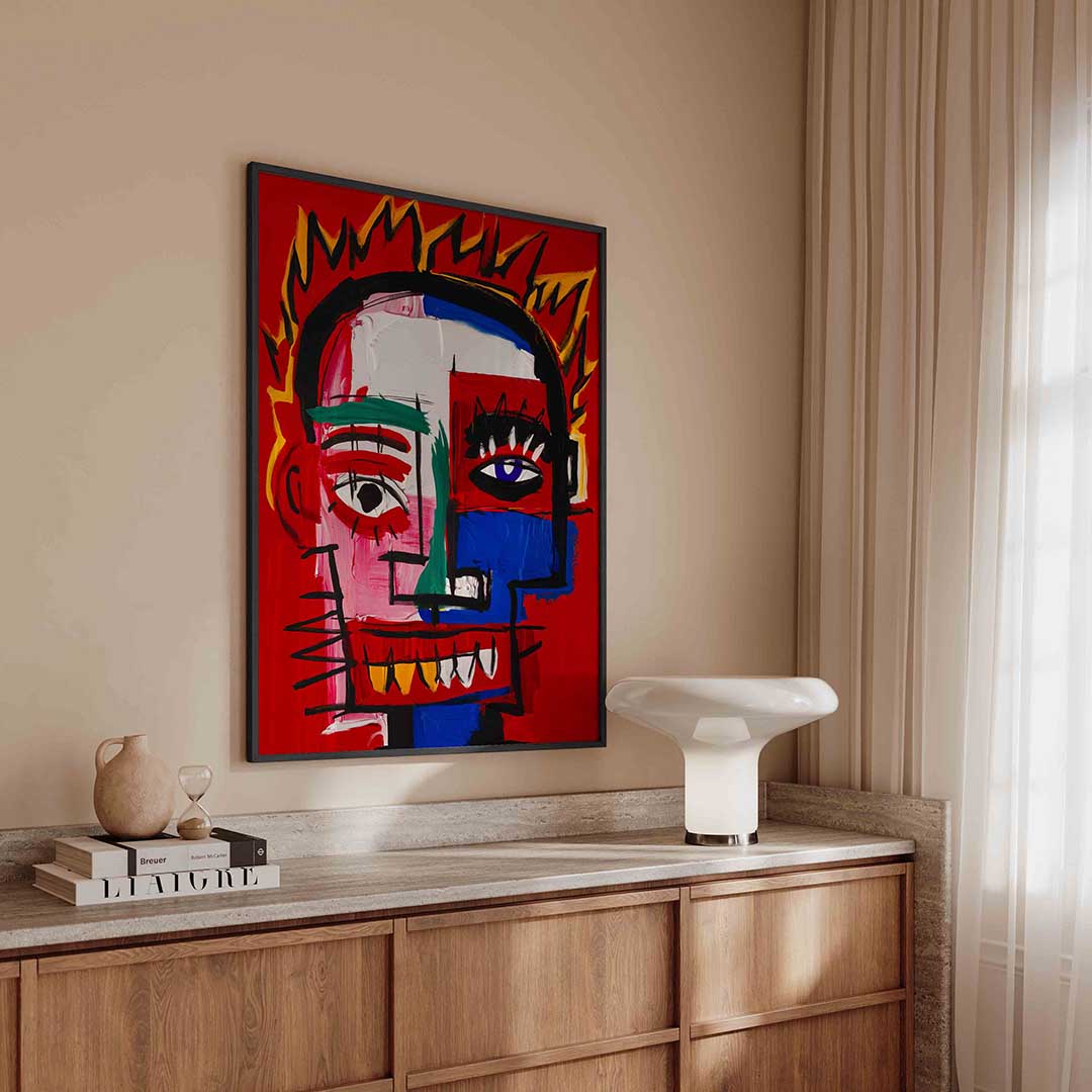 Expressief gezicht Poster