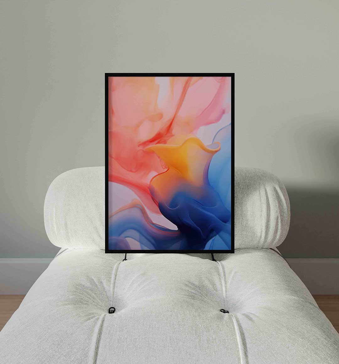 Vloeiende kleuren Poster