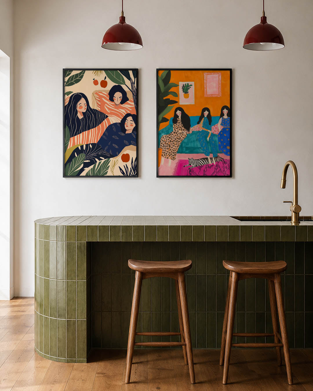 Vormen en vlakken Posterset
