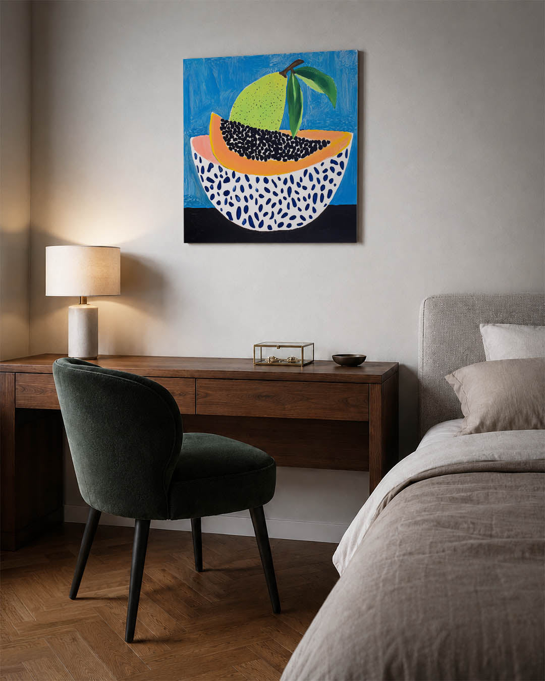 Fruit en patronen Kunstwerk