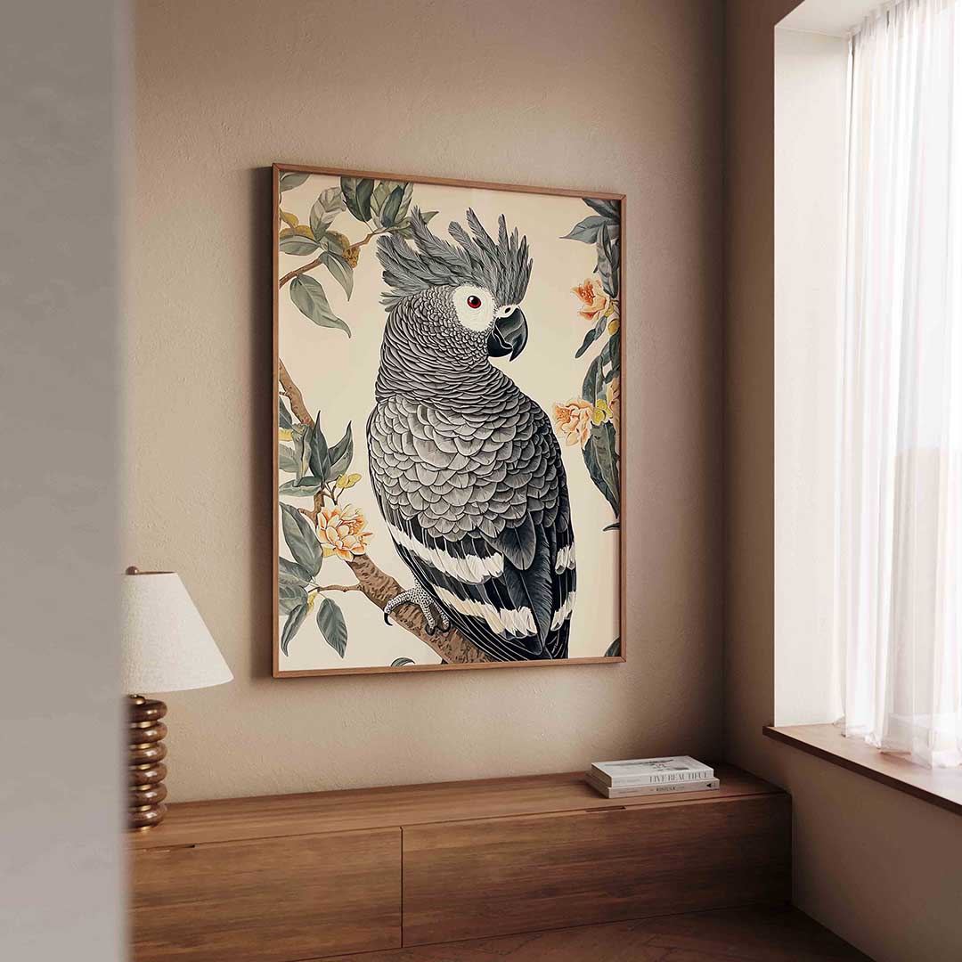 Papegaai op tak Poster