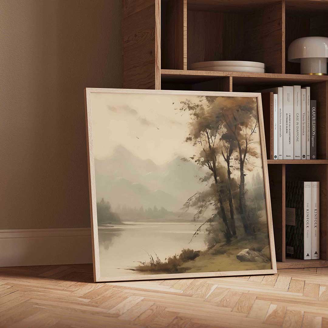 Landschap met bomen Poster