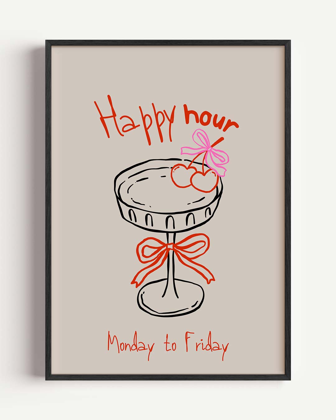 Happy Hour Poster-WallArtistic