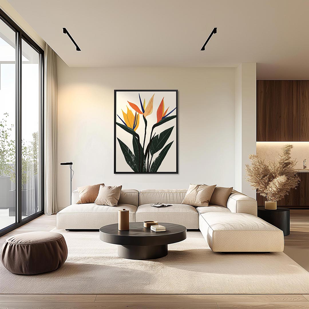 Vrolijke bloemillustratie Kunstwerk