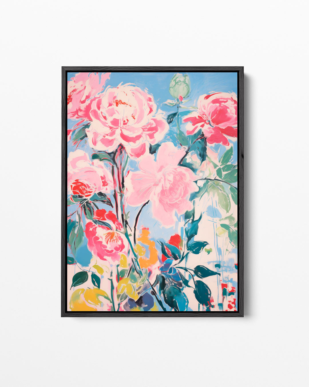 Bloemrijke kleurenexplosie Kunstwerk