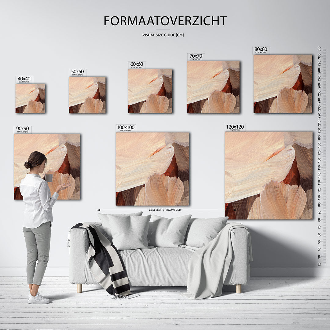 Penseelstreken Kunstwerk
