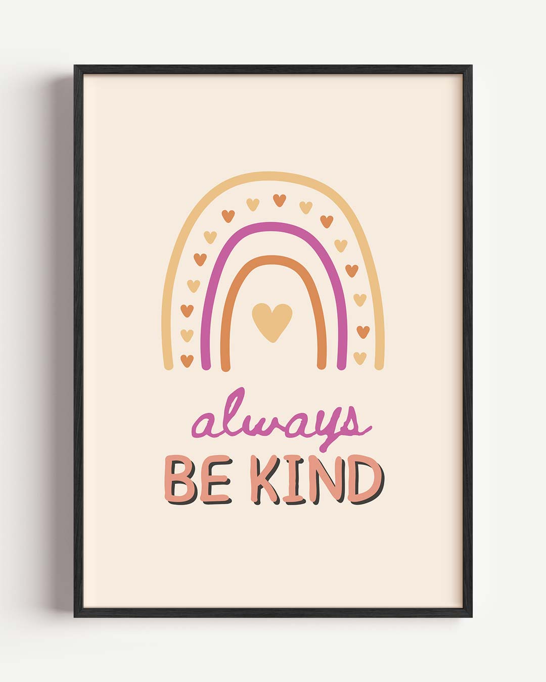 Rainbow Vibes Positivity Poster-WallArtistic