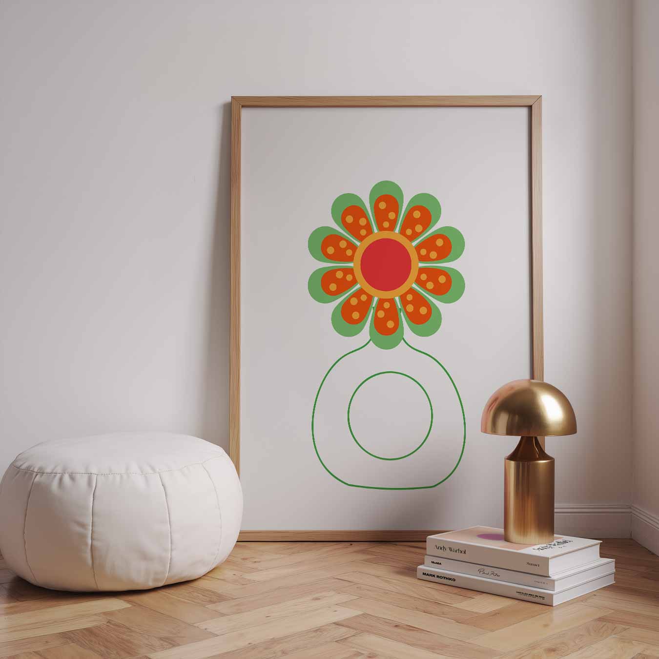Vrolijke Bloemenpracht Poster-WallArtistic