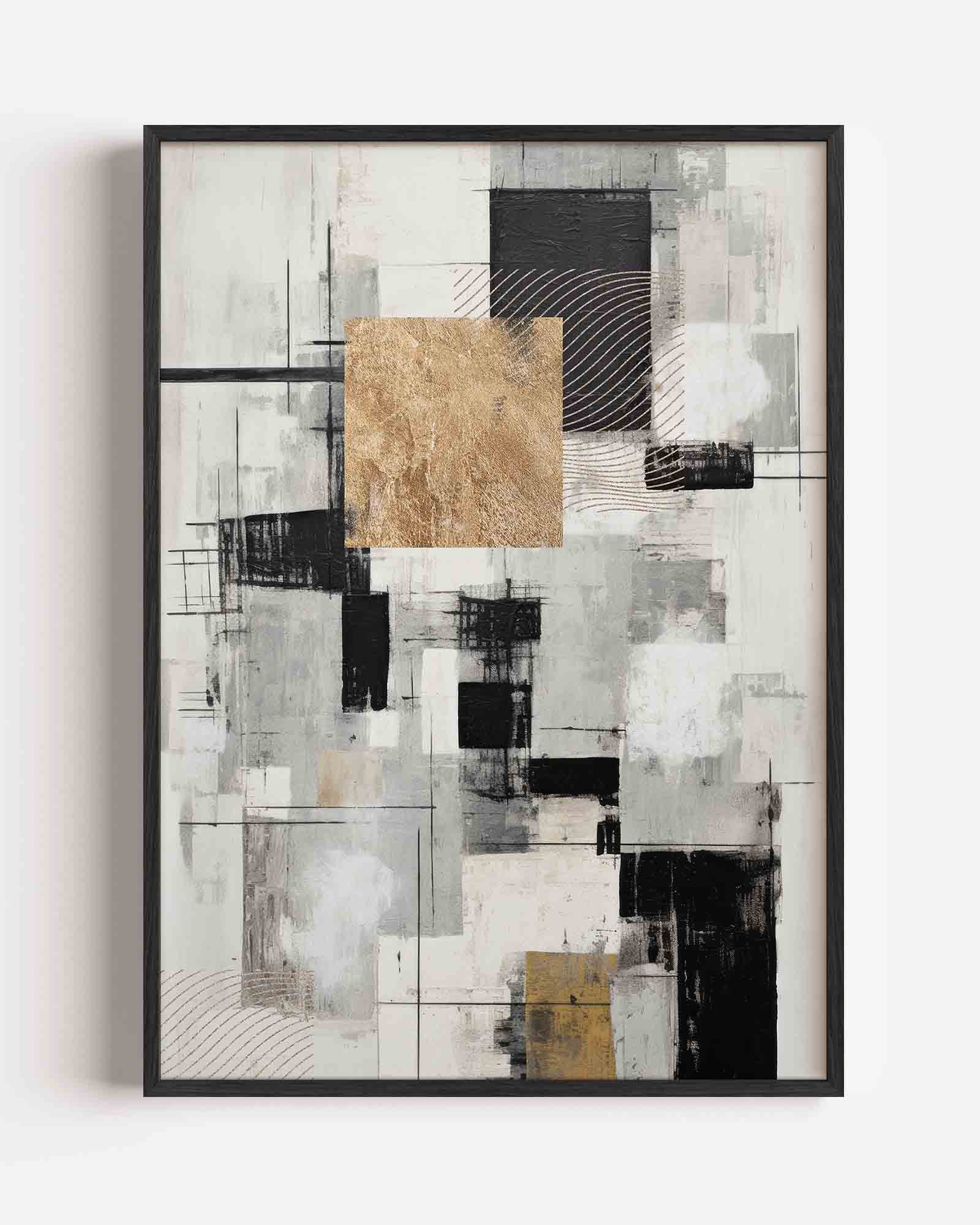 Abstracte geometrische vormen Poster