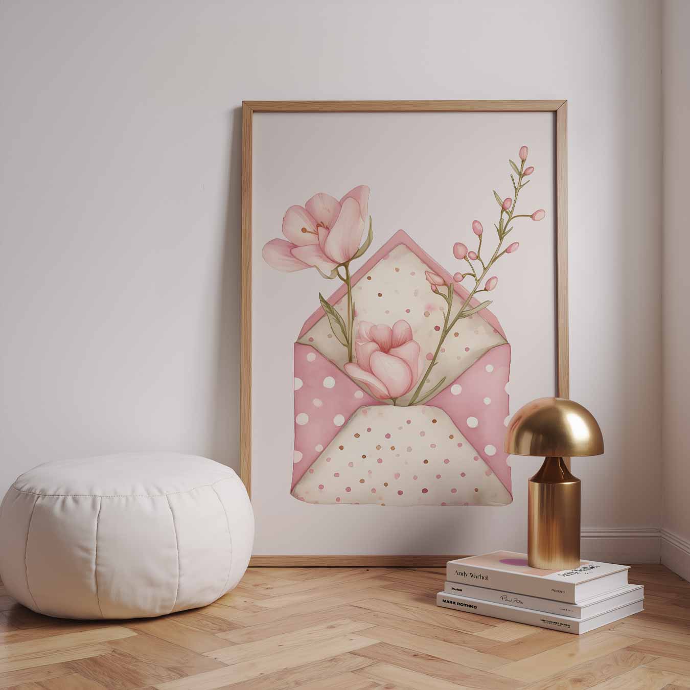 Bloemenbrief Poster-WallArtistic