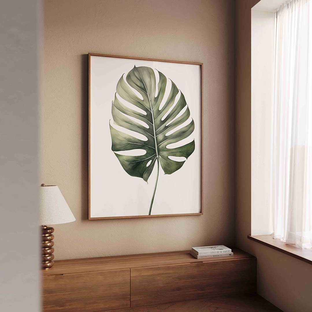 Monstera blad Poster
