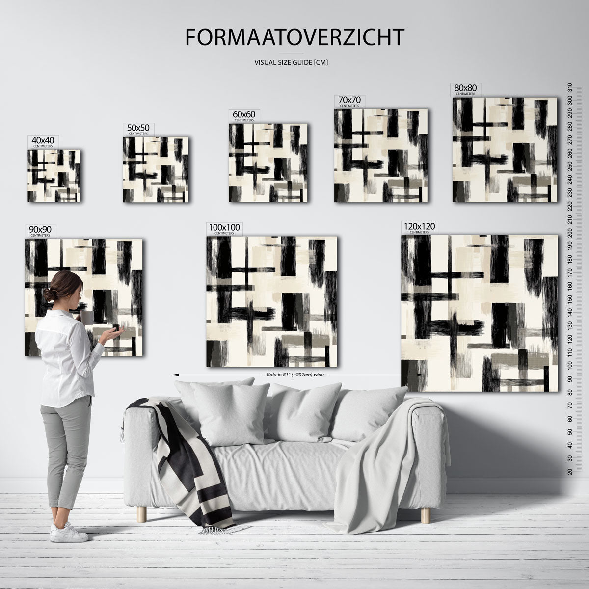 Abstracte lijnen Poster