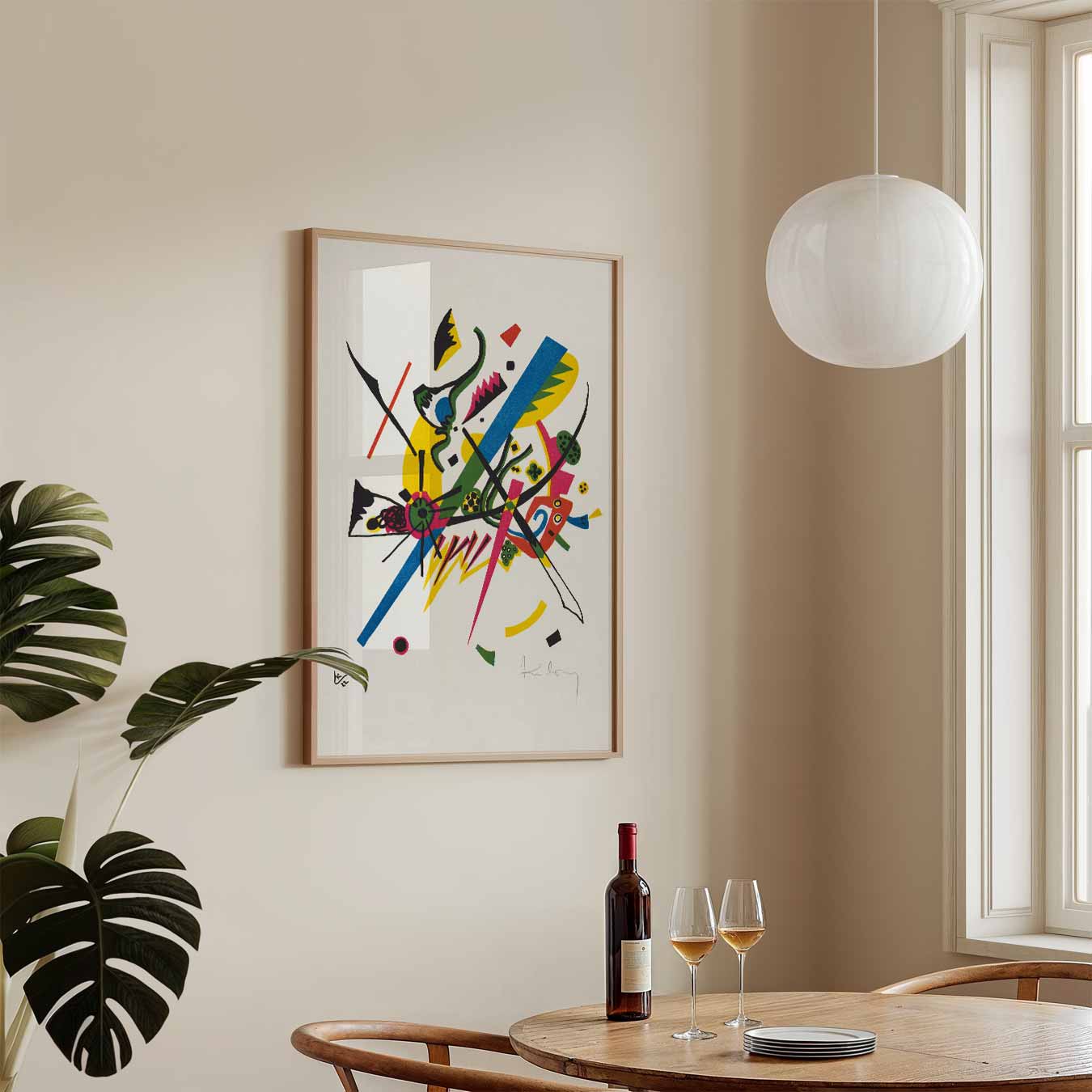 Vrolijke Abstracte Kleurenmix Poster-WallArtistic