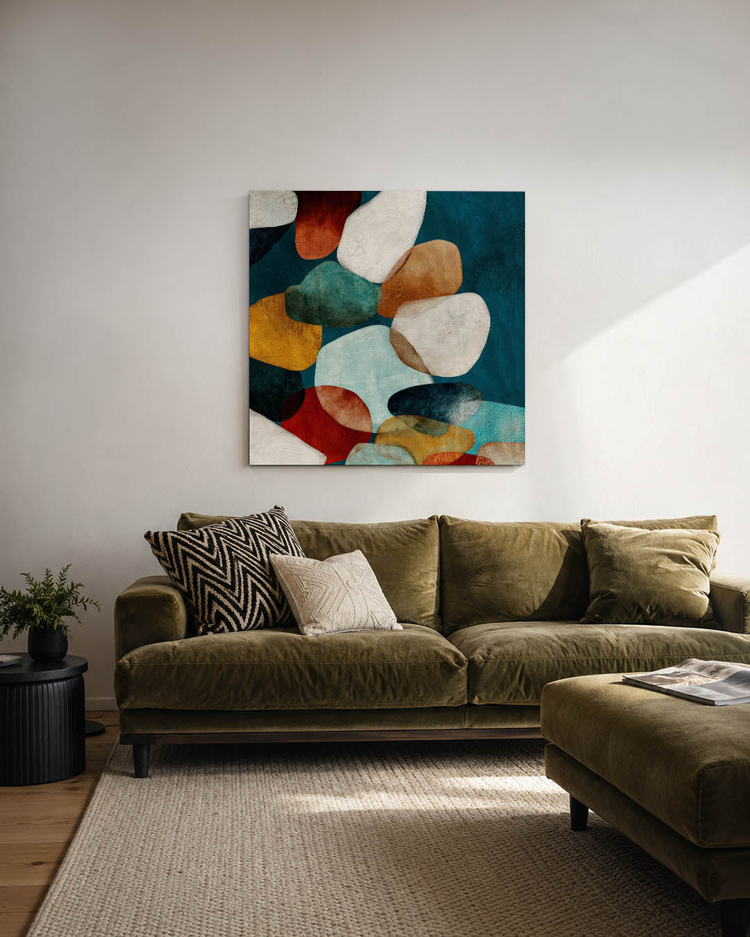 Organische vormen compositie Kunstwerk