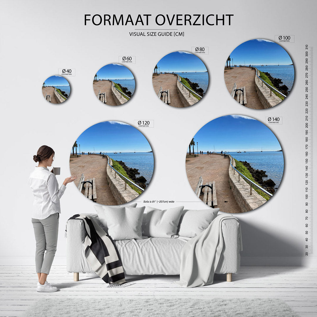 Zeezicht promenade Muurcirkel