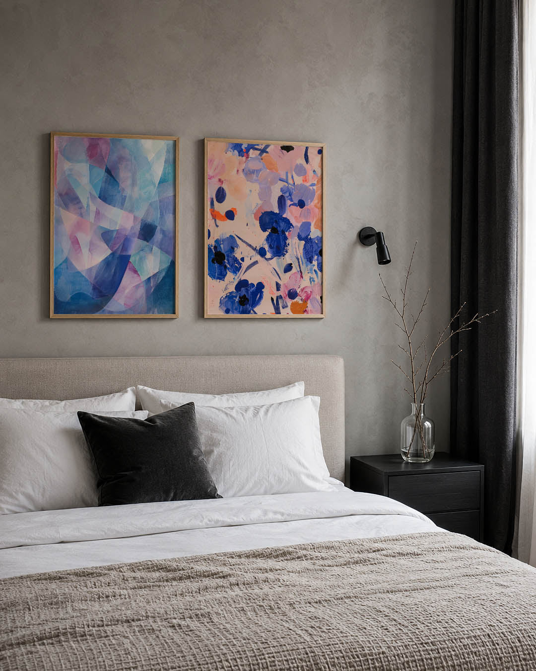 Kleurige vormenmix Posterset