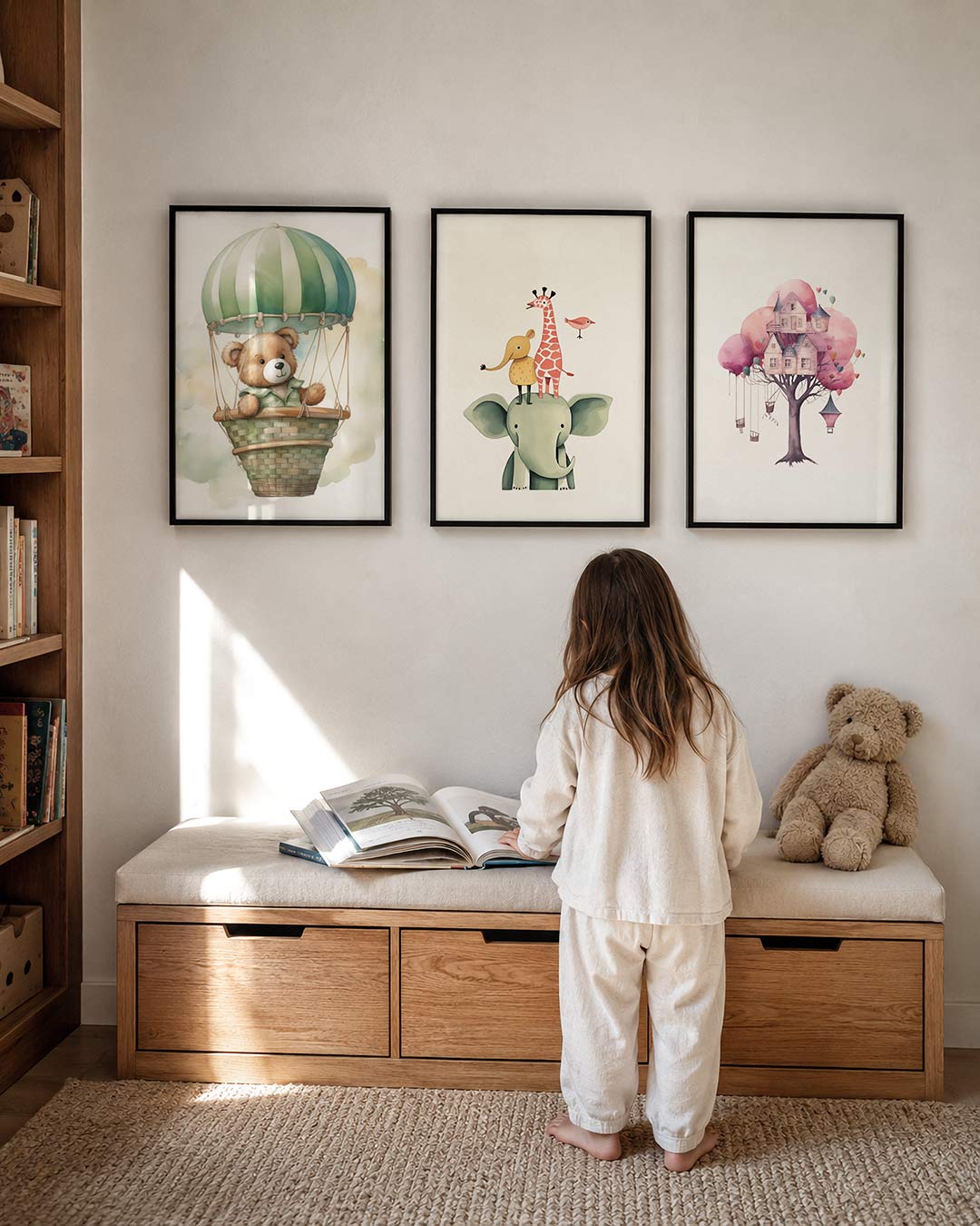 Luchtige droomvlucht Posterset