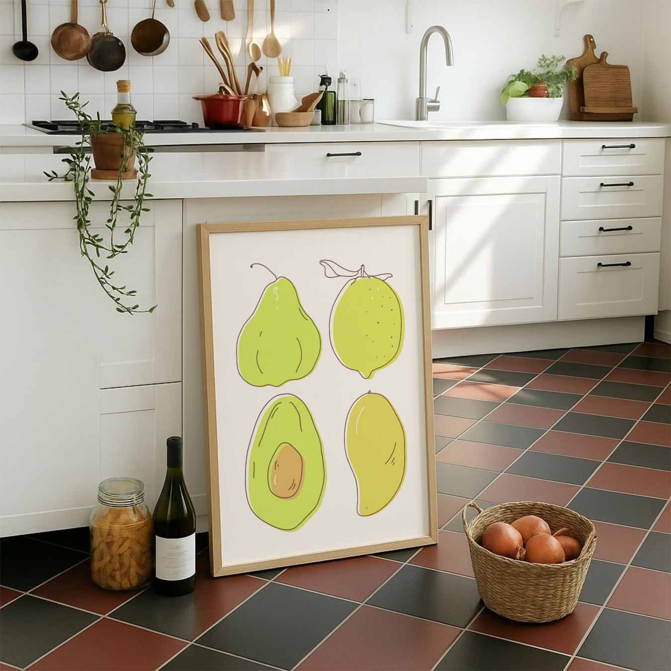 Fruitige Frisse Wandposter-WallArtistic