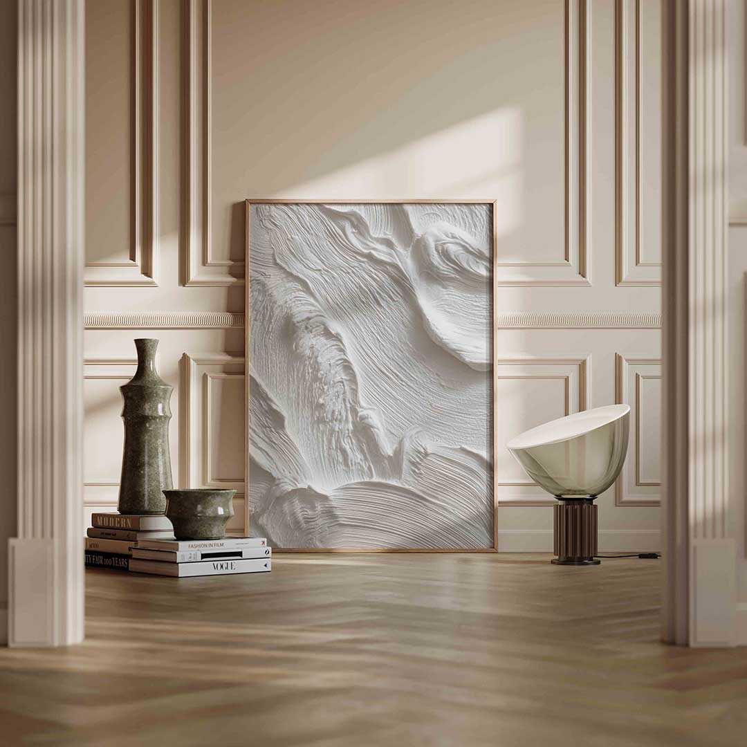 Witte textuur Poster