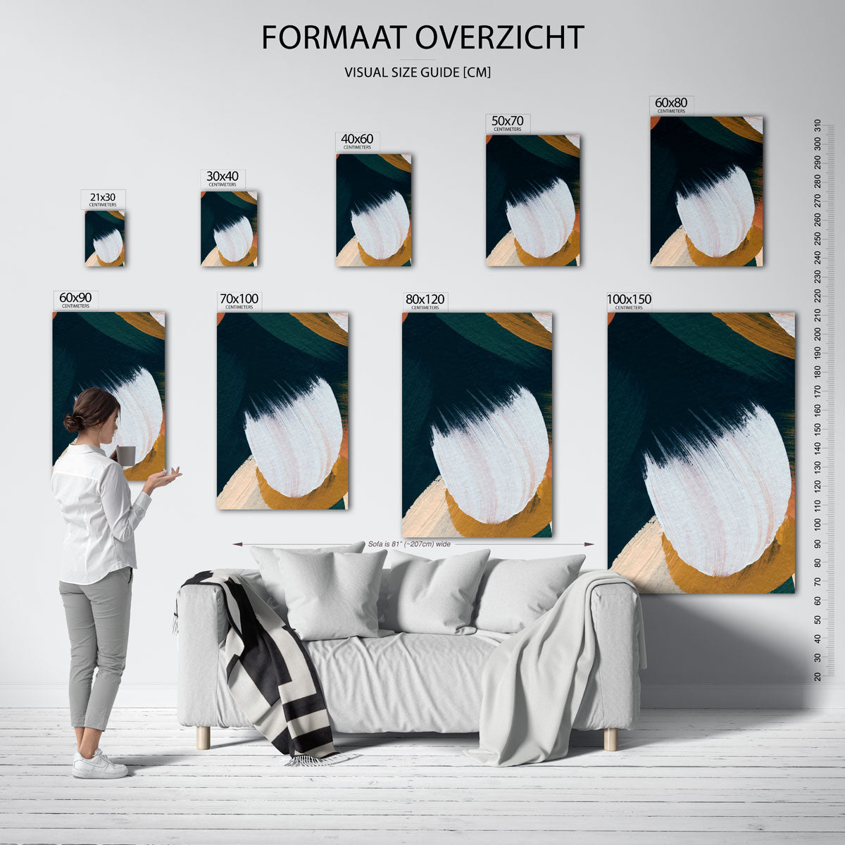 Abstracte vormen Poster