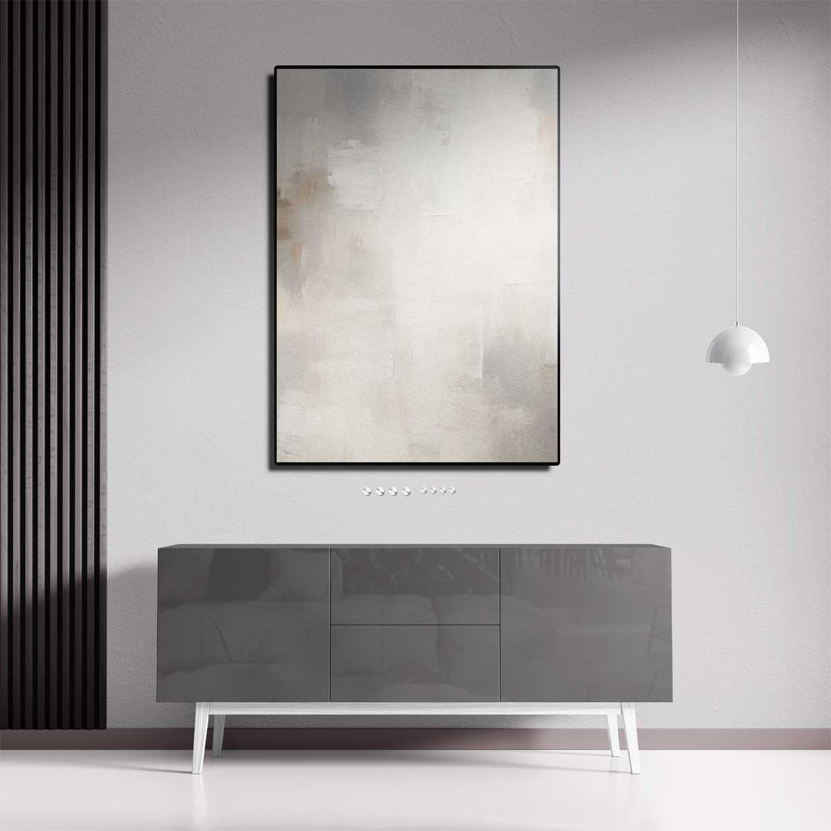"Subtiele Witte Harmonie" Kunstwerk-canvas-dibond-plexiglas-wanddecoratie-WallArtistic