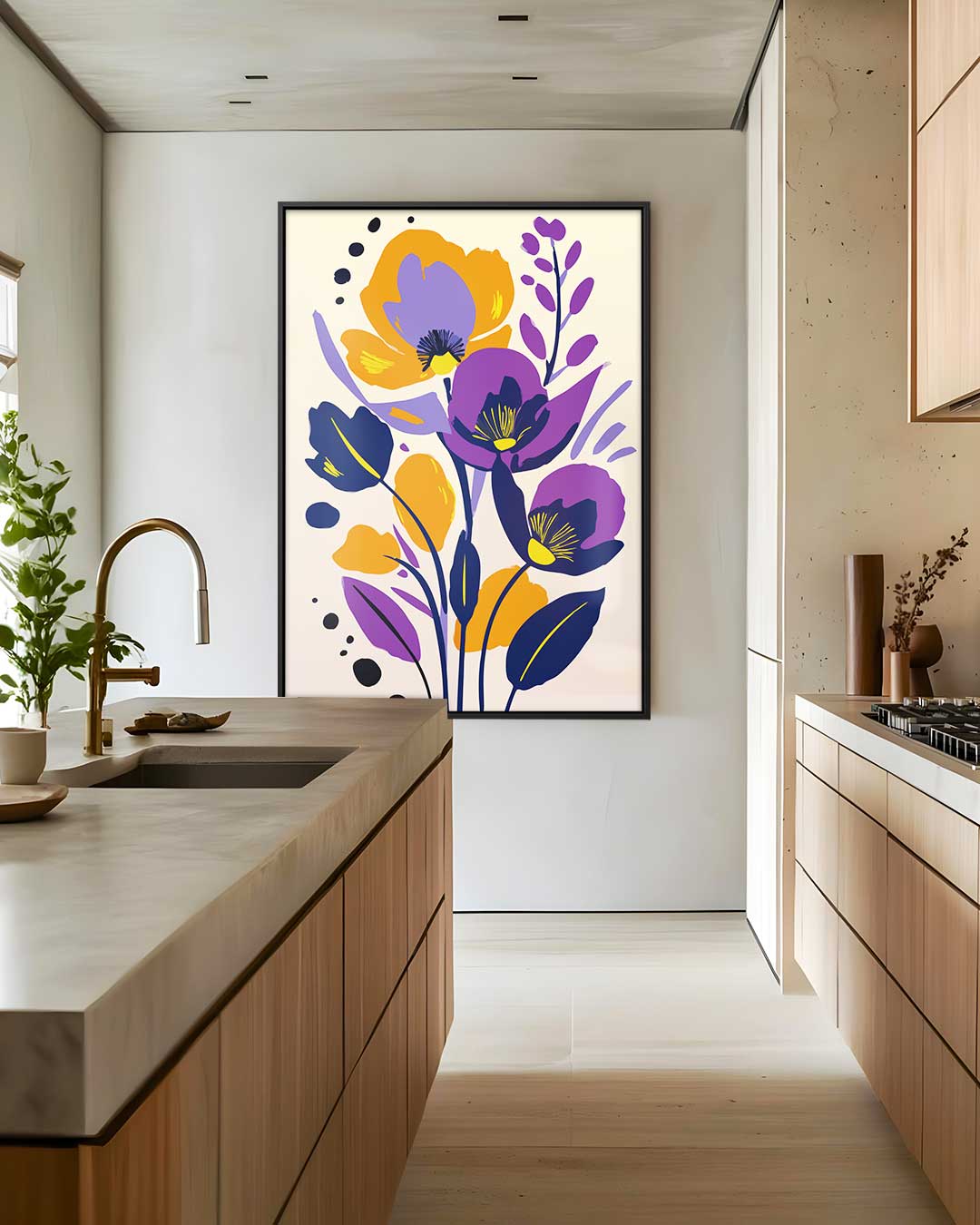 Levendige Bloemenpracht Kunstwerk-canvas-dibond-plexiglas-wanddecoratie-WallArtistic