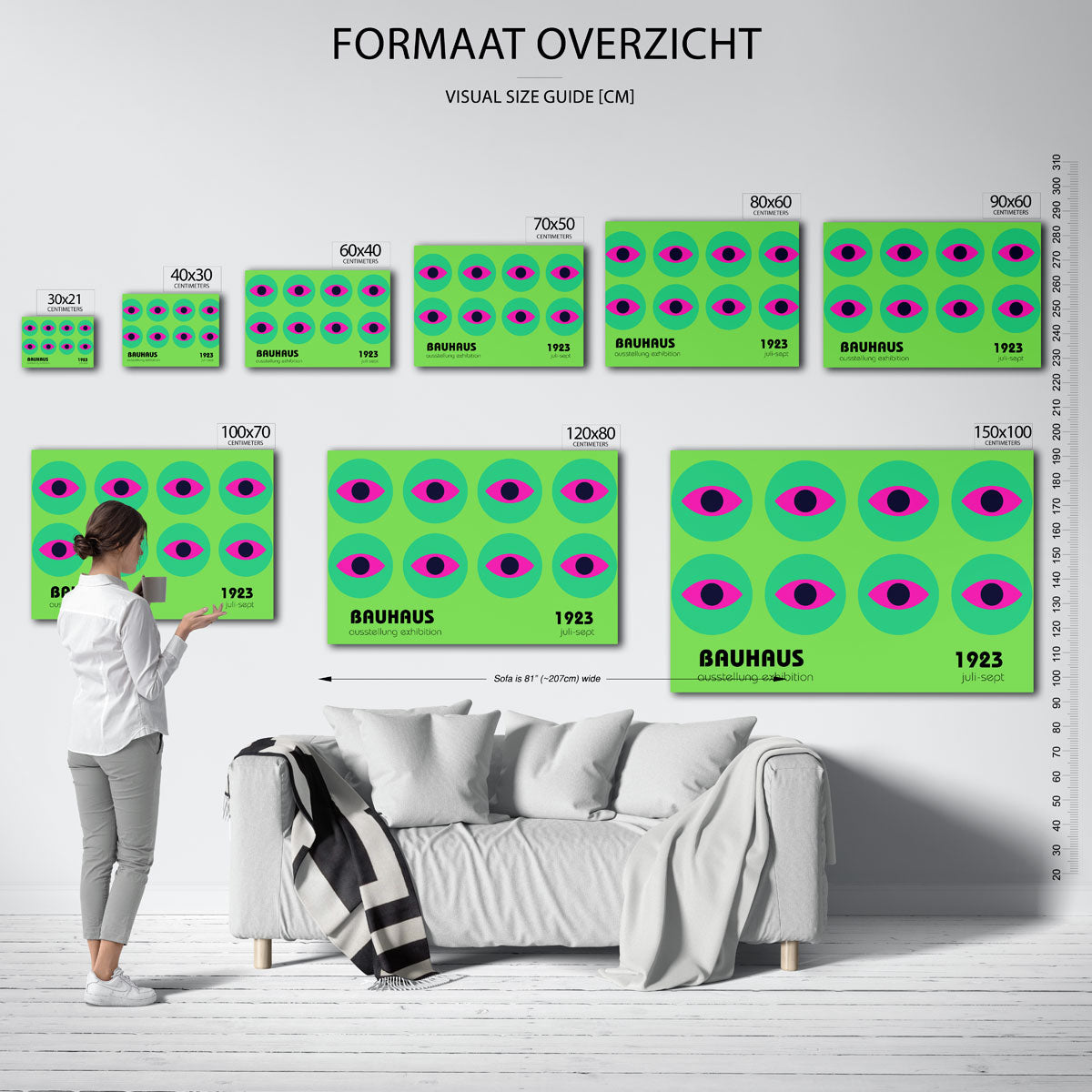 Oogvormen en cirkelritme Poster