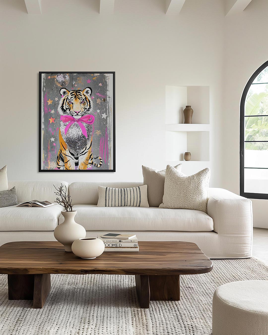 Tijger met sterren Kunstwerk