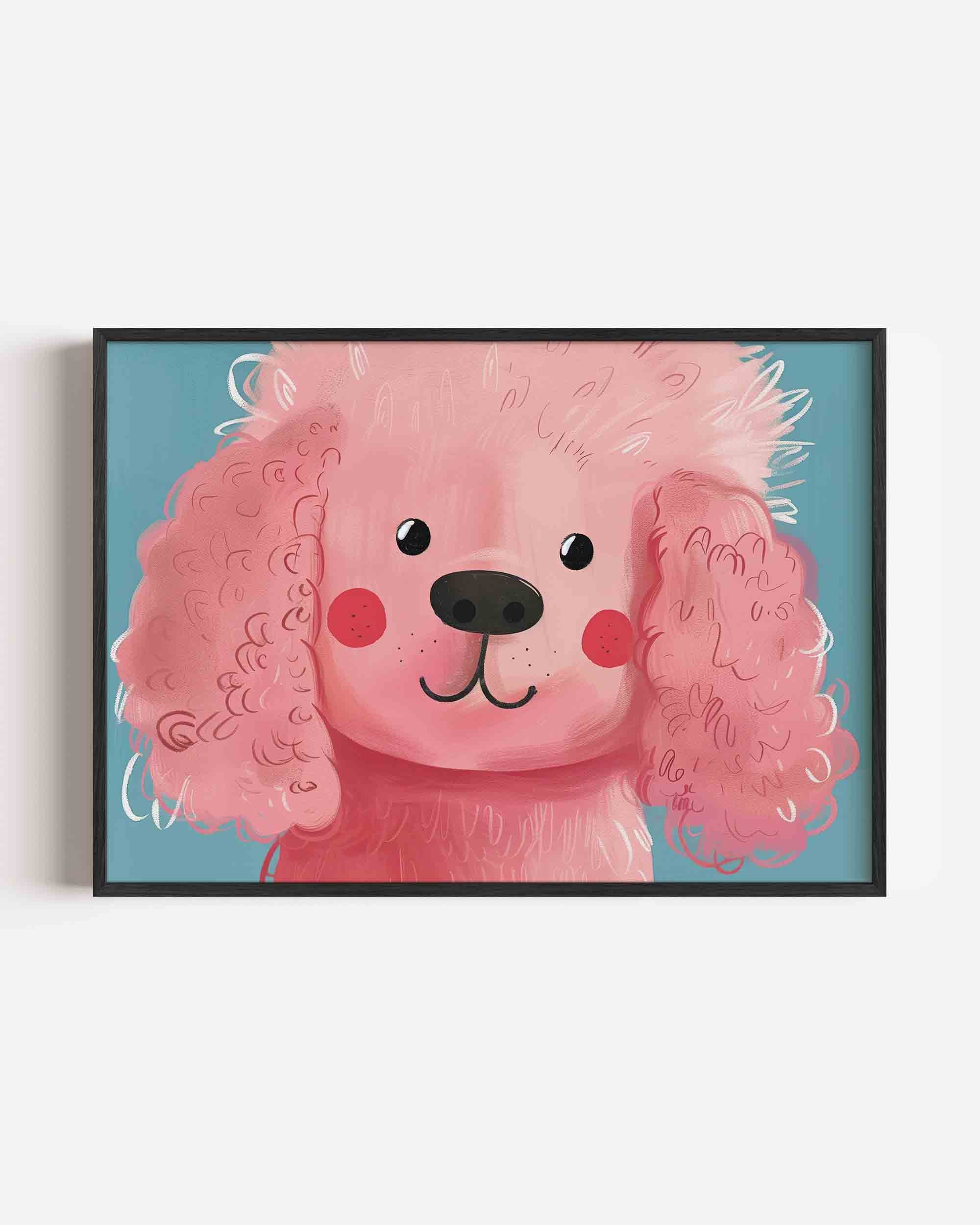 Roze poedel Poster