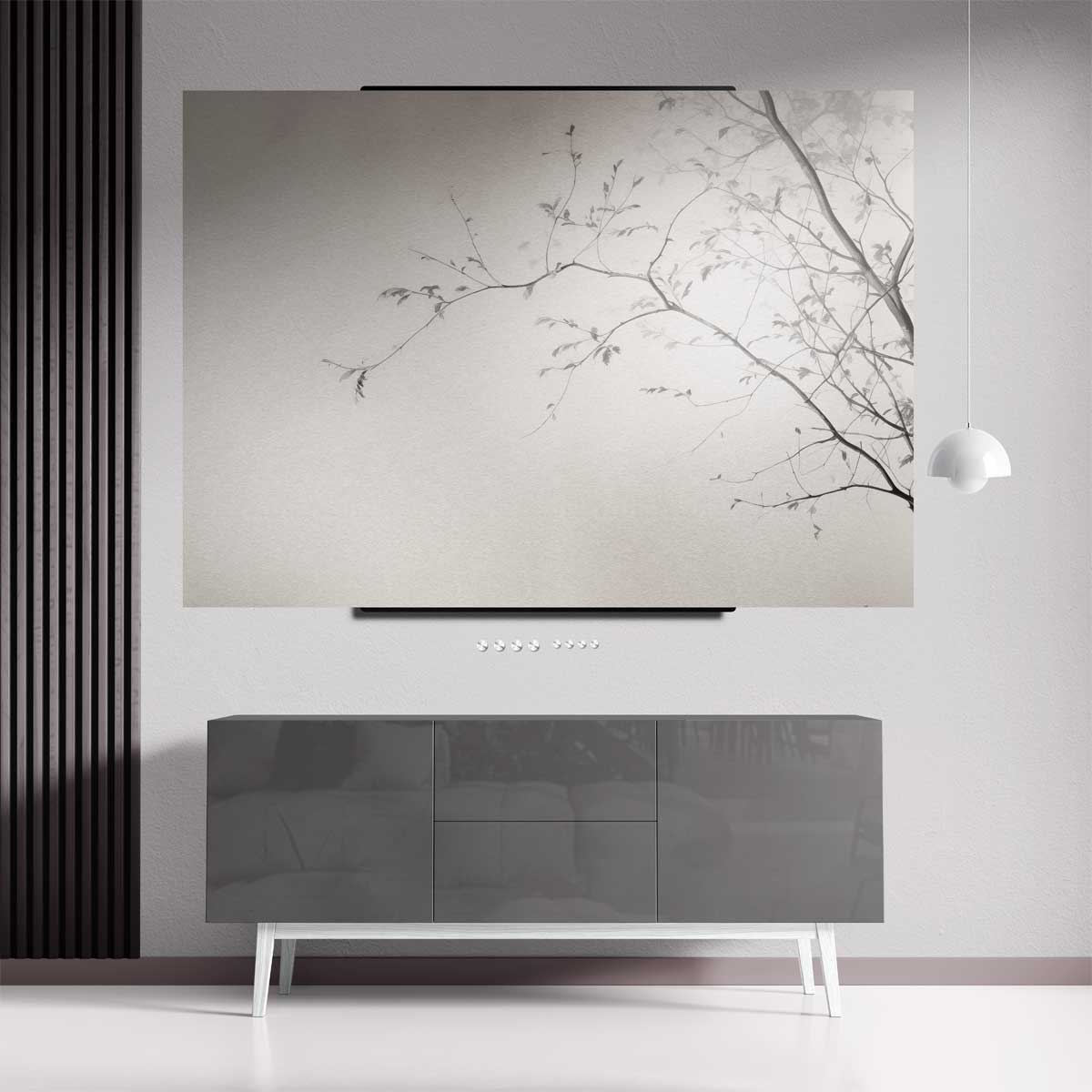 Rustige Takken in Minimalistisch Design Kunstwerk-canvas-dibond-plexiglas-wanddecoratie-WallArtistic