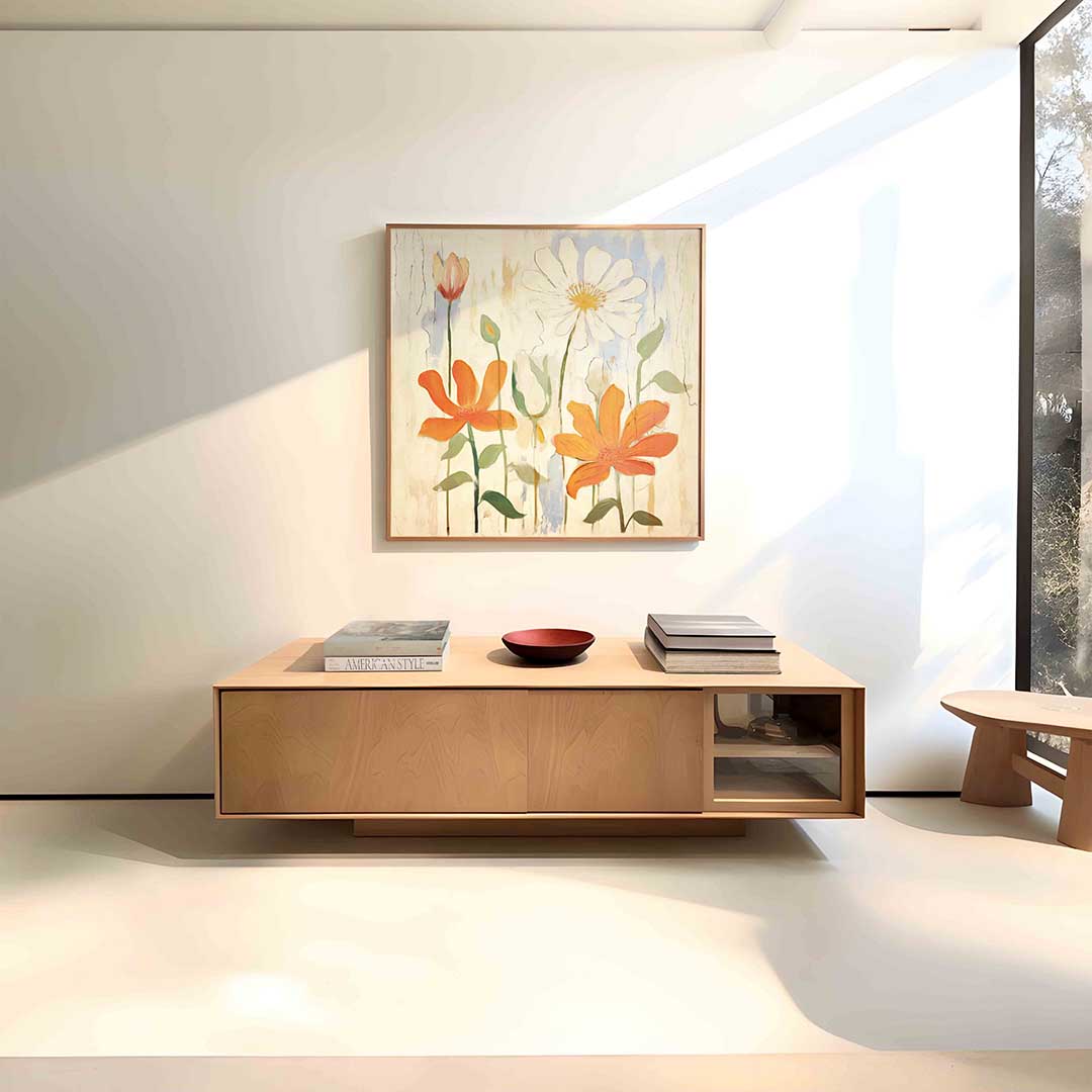 Bloemen en bladeren Poster