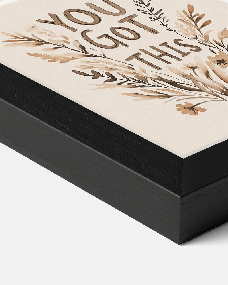 Inspirerende Bloemenmotivatie Poster-WallArtistic