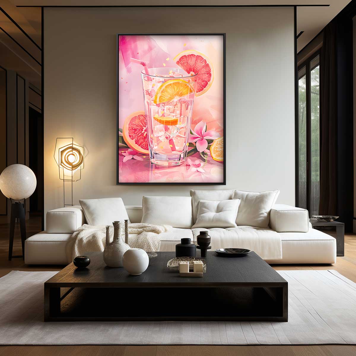 Verfrissende Citrusglans Kunstwerk-canvas-dibond-plexiglas-wanddecoratie-WallArtistic