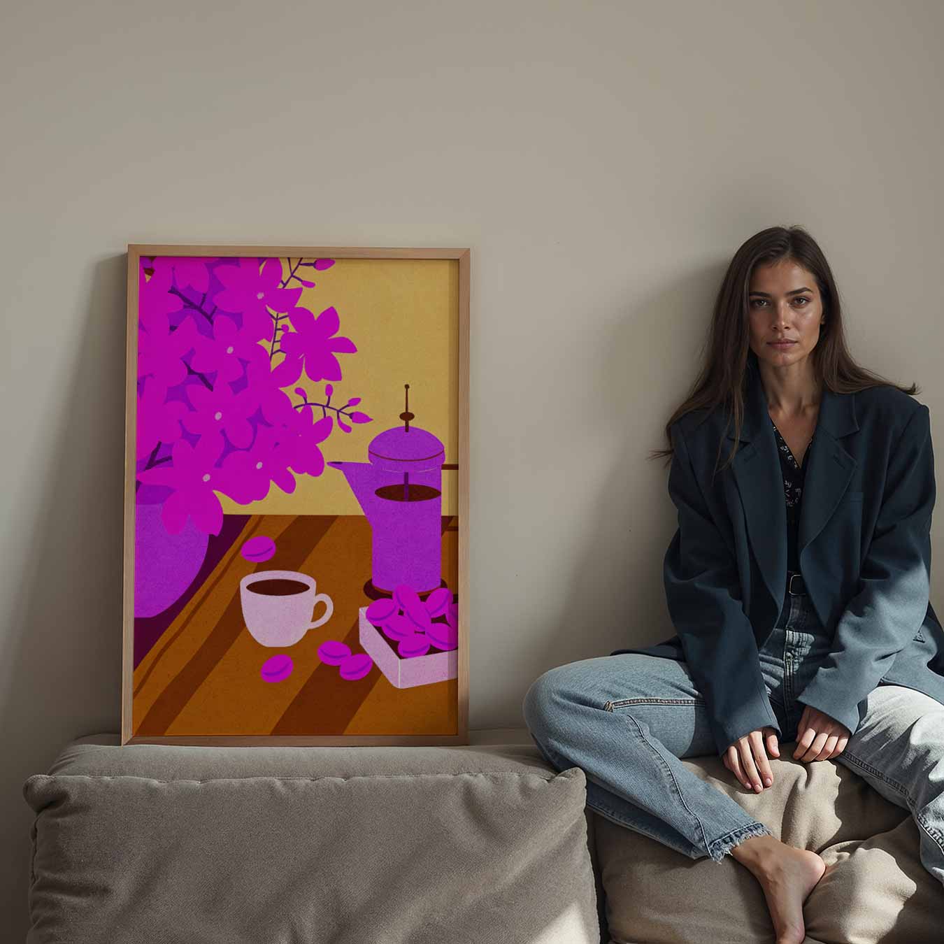 Kleurrijke Koffie Verrukking Poster-WallArtistic