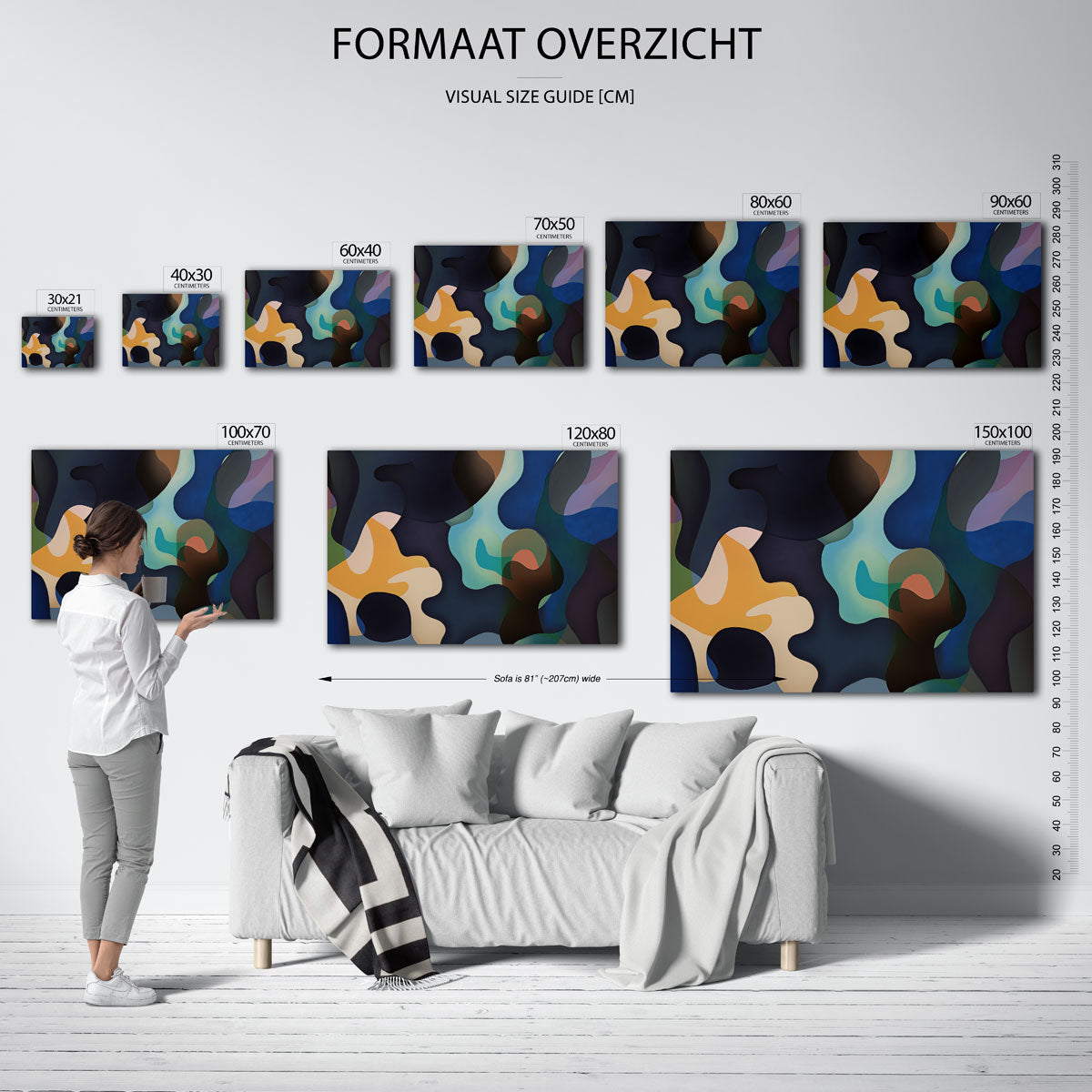 Abstracte vormen Poster