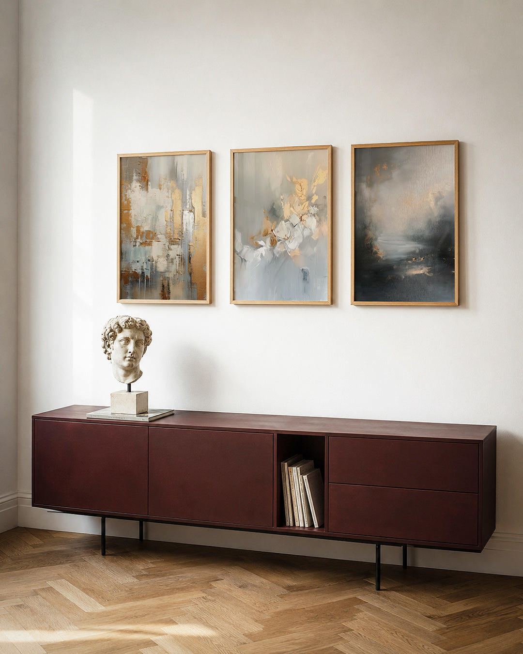 Gouden textuurvlakken Posterset