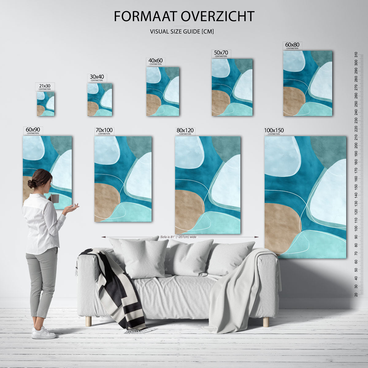 Abstracte vormen Poster