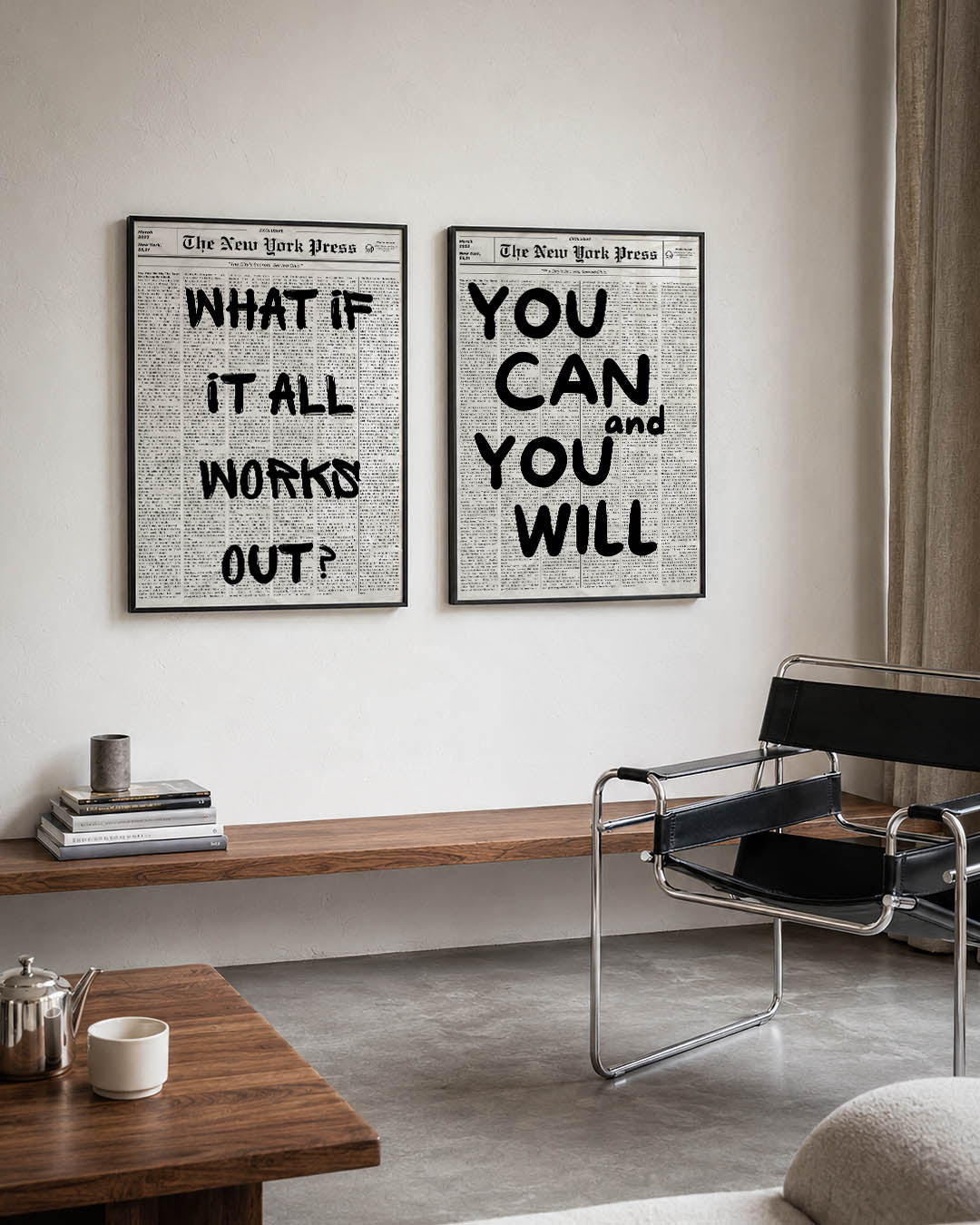 Typografische vraag Posterset